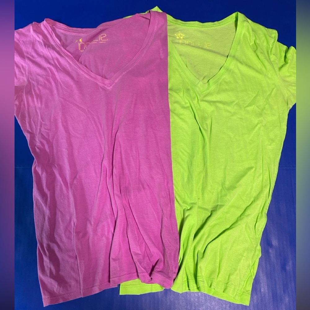 Nollie Y2K Tees Purple (M) & Green (L) Lightweight